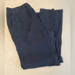 Caribbean navy linen pants. Like new. 34x30